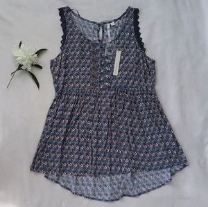 [LC Lauren Conrad] NWT Floral Sleeveless Blouse